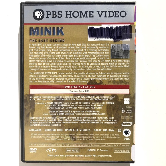 MINIK The Lost Eskimo DVD The American Experience PBS Home Video Documentary - Picture 2 of 4
